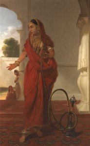 Uma Mulher do Tribunal em Faizabad, Índia