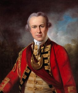 Oficial não identificado de um Regimento Real do Pé, c.1760 (óleo sobre tela)