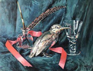 Natureza Morta com Silver Bird 2021 (óleo sobre tela) de Tilly Willis