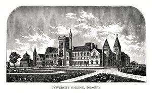 University College, Toronto, Canadá, século XIX de Tilton Waters