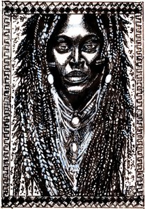 Retrato de Dreadlocks Africanos de Tim Hoinkis