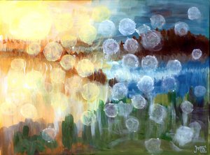 Paisagem luminosa abstrata e onírica de Tim Hoinkis