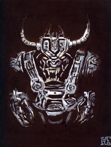 Monstro robótico ameaçador de Tim Hoinkis