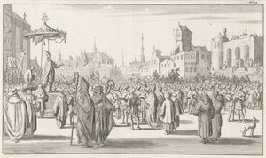 Papa Urbano II prega a Primeira Cruzada, 1683 de Timotheus Ten Hoorn