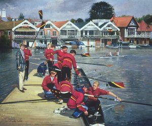 Para os Boathouses, Henley, 1997 de Timothy Easton
