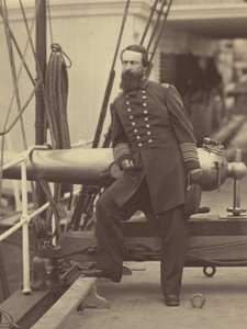 [Almirante David Dixon Porter no convés do seu navio-chefe, o "Malver", após a vitória em Fort Fisher, Carolina do Norte]