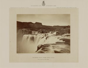 Cataratas de Shoshone, rio Snake, Idaho, vista do topo das cataratas