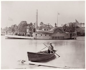 US Gunboat, 1861-65 (albumina de impressão de prata a partir de negativo de vidro)