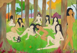 10 elos de uma cadeia, 2002, óleo sobre tela