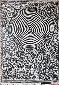 Amor na selva, 2012, óleo sobre madeira de Timothy Nathan Joel