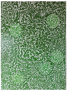 Espírito da natureza, 2012, óleo sobre madeira de Timothy Nathan Joel