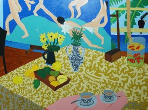 Chá com Matisse, 2014, óleo sobre tela