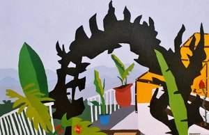 A entrada, 2006, óleo sobre tela de Timothy Nathan Joel