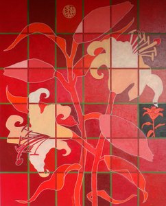 O lírio de vermelhão francês, 2012, óleo sobre tela