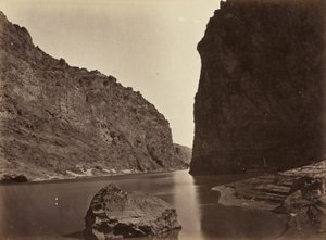 Black Cañon, rio Colorado, olhando para baixo, perto do acampamento 7