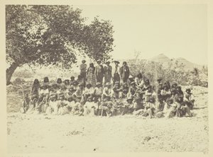 Grupo de índios Pah-Ute, Nevada