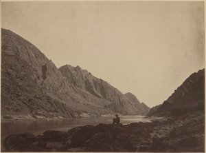 Iceberg Canyon, Rio Colorado, vista de cima, 1871 (foto) de Timothy O