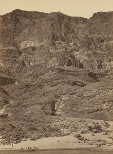 Parede no rio Colorado do Grand Canyon, 1872 (foto) de Timothy O