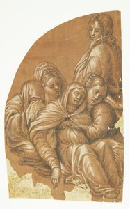 Parte de uma Pietà (lado esquerdo de uma composição luneta) de Tintoretto