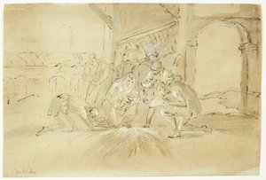 Adoração dos pastores de Tintoretto