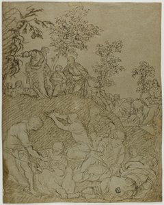 Milagre dos pães e dos peixes de Tintoretto