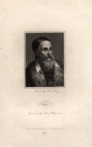 Retrato de Ticiano, gravado por John T. Wedgwood