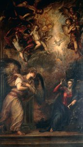 Anunciação, por Ticiano (ca. 1490-1576), Igreja de São Salvador, Veneza