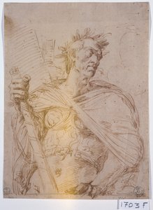 Imperador romano (caneta e tinta sobre papel)