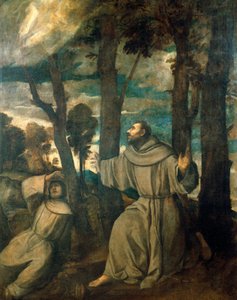 São Francisco recebendo estigmas de Titian (c.1488 1576)