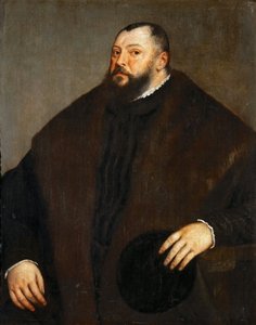 Jean Frederic I de Saxe - John Frederick I (1503-1554), Elector of Saxony - Titian (1488-1576). Óleo sobre tela, c. 1550. Dimensão : 103,5x83 cm. Museu de História de Arte, Vienne de Tiziano Vecelli