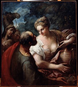 Rebekah no poço de Tiziano Vecelli