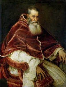 Retrato do Papa Paulo III, 1543. de Titian