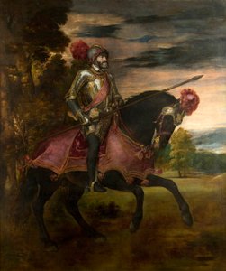 Espanhol:  Carlos V en la batalla de Mühlberg Retrato equestre de Carlos V de Titian