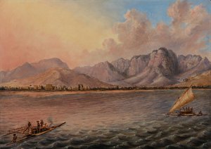 Mathwalta, Venua Levu Vitisa, Fiji, c.1840 (óleo sobre tela) de Titian Ramsey Peale