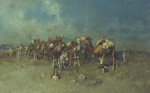 Uma Caravana Árabe de Tito Pelliciotti