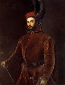 Retrato de Ippolito de Medici 1511-1535, ca 1533-1534. de Tiziano Vecelli