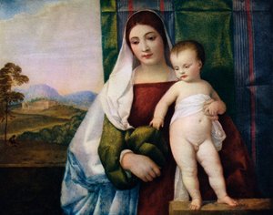 A Madona Cigana, c1510, 1937 de Tiziano Vecelli