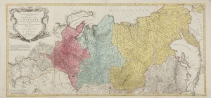 Mapa do Império Russo de Tobias Conrad Lotter