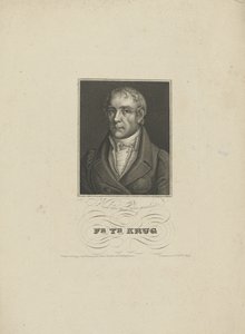 Retrato de Wilhelm Traugott Krug 1770-1842, 1828-1829. de Tobias Falcke