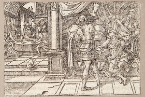 Demetrius sofre asfixia por envenenamento de Tobias Stimmer
