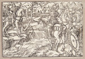 O encontro entre Hannibal e Scipio de Tobias Stimmer
