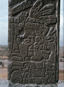 Alívio do templo de Tlahuizcalpantecuhtli de Toltec Toltec