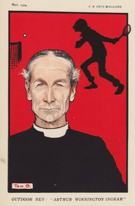 Arthur Winnington-Ingram, Bispo de Londres (litografia a cores) de Tom Browne