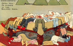 Hotel Full, Pa dorme na sala de bilhar (chromolitho) de Tom Browne