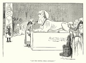 "Deixem a criança mortal aproximar-se!" (litho) de Tom Browne