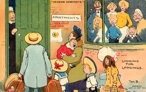 Seaside Comforts, Looking for Lodgings (litografia a cores)