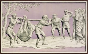O velho e seu burro, ou como eles levaram a conta de Home Rule, de &39;St. Apresentação de Revisão de Stephen Cartoon, 22 de maio de 1886 de Tom Merry