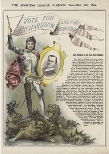 Vote para Richardson (litografia colorida) de Tom Merry