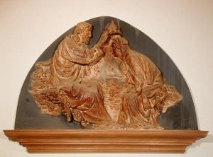 Coroação da Virgem (mármore) de Tomasso (attr. to) Masaccio