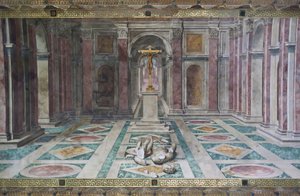 O Triunfo do Cristianismo, na Sala de Constantino, Sala Raphael, c.1585 (fresco)